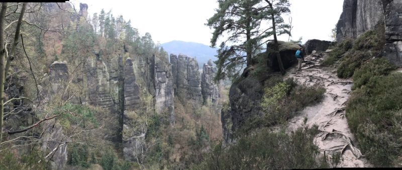 Auf diesem Weg geht es von der Zwillingsstiege zum mittleren Einstieg der Häntschelstiege